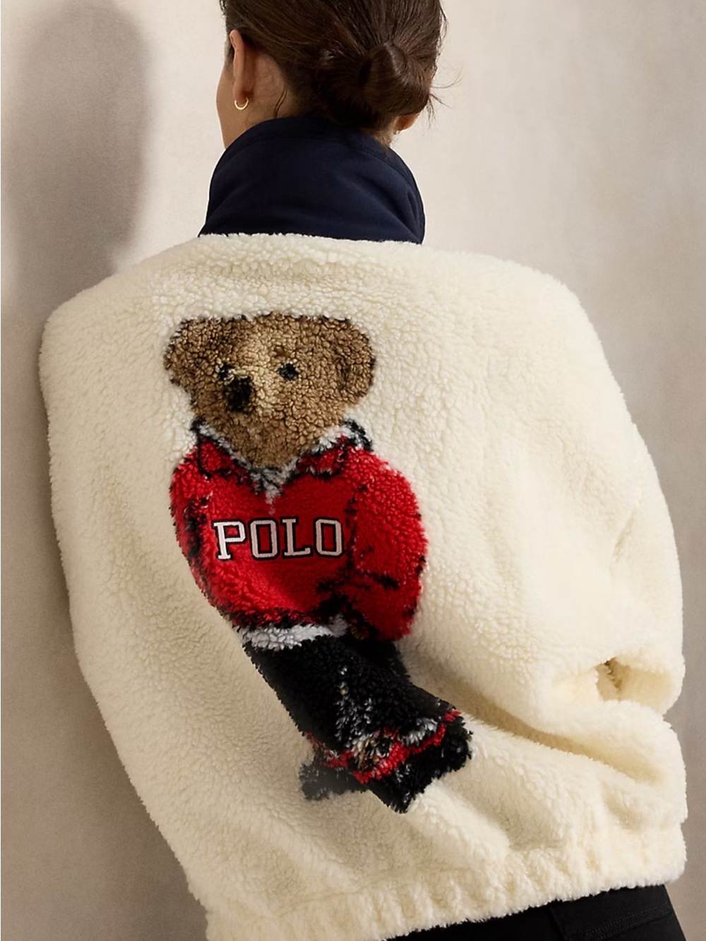 Polo Bear High-Pile Fleece Funnelneck